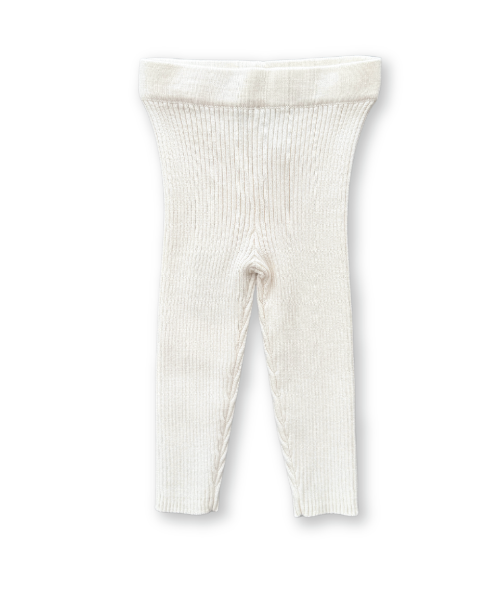 Organic Ribbed Leggings Raw