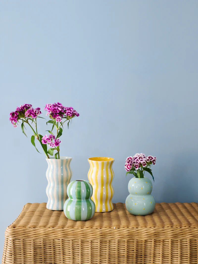 Palma Blue Stripe Vase