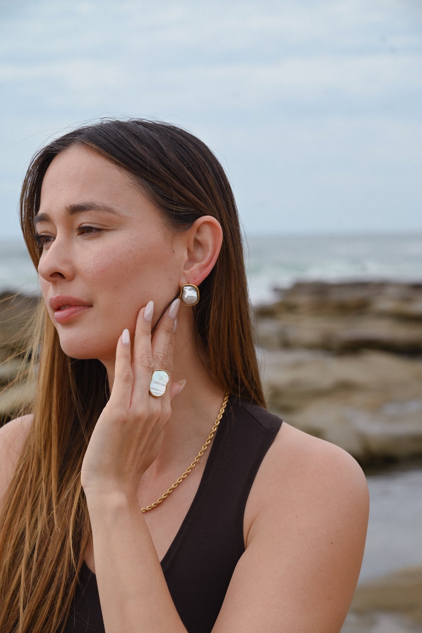 Oceana Gold Earrings