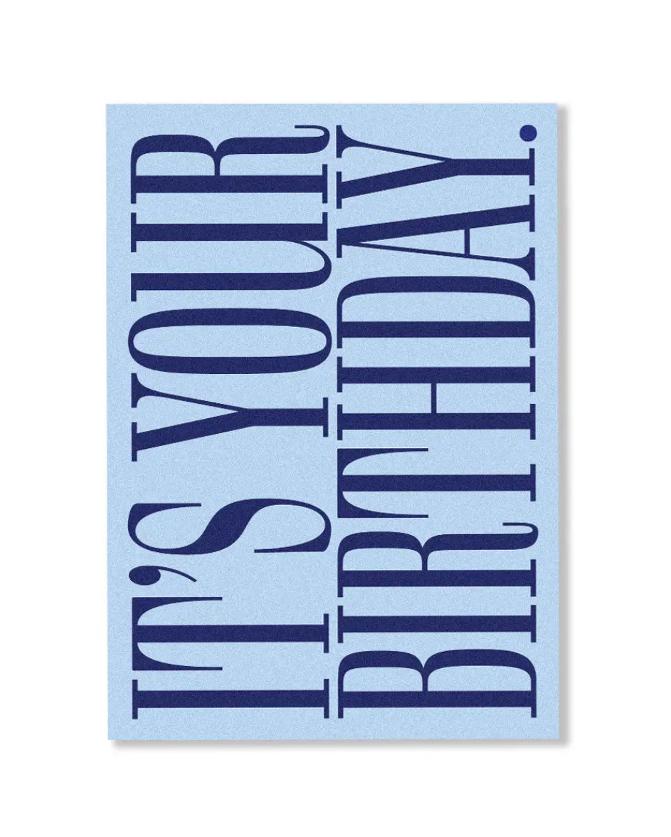 It's Your Birthday Blue