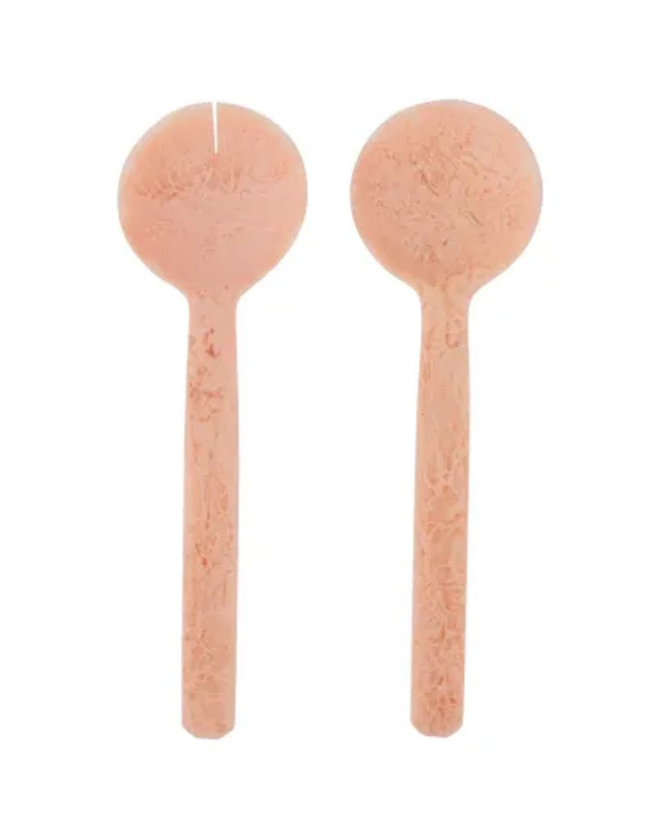 Kip S/2 Resin Servers Peach