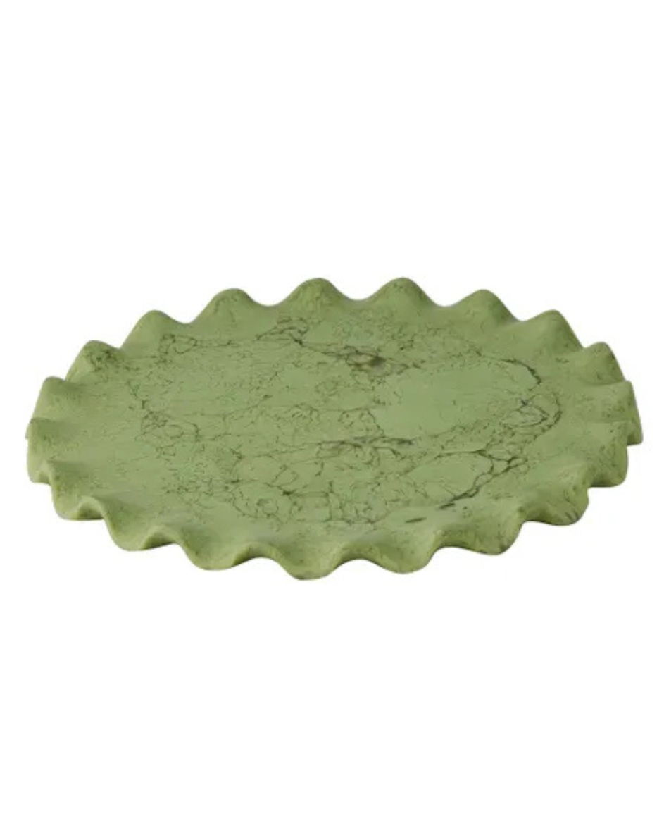Ruby Resin Platter Pistachio
