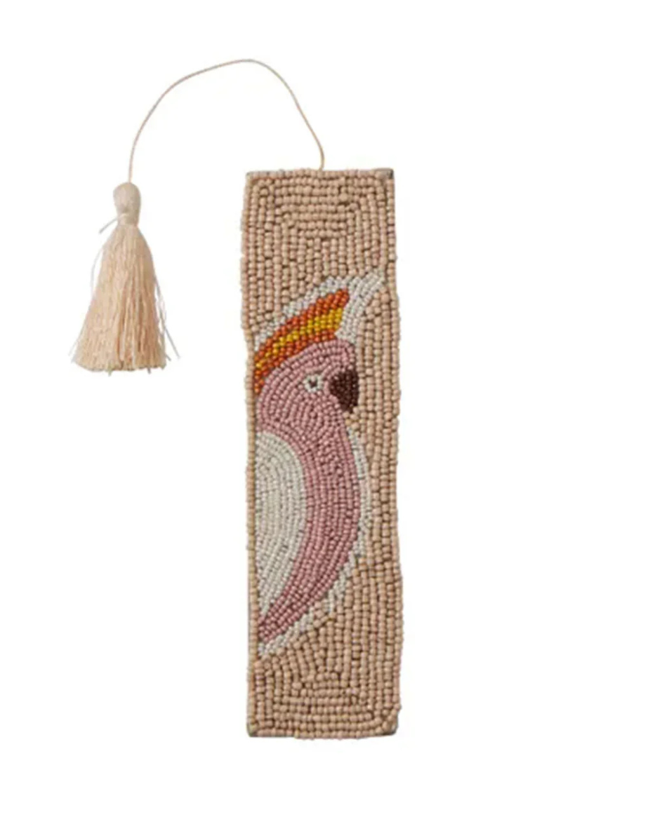 Ailsa Beaded Bookmark Coral