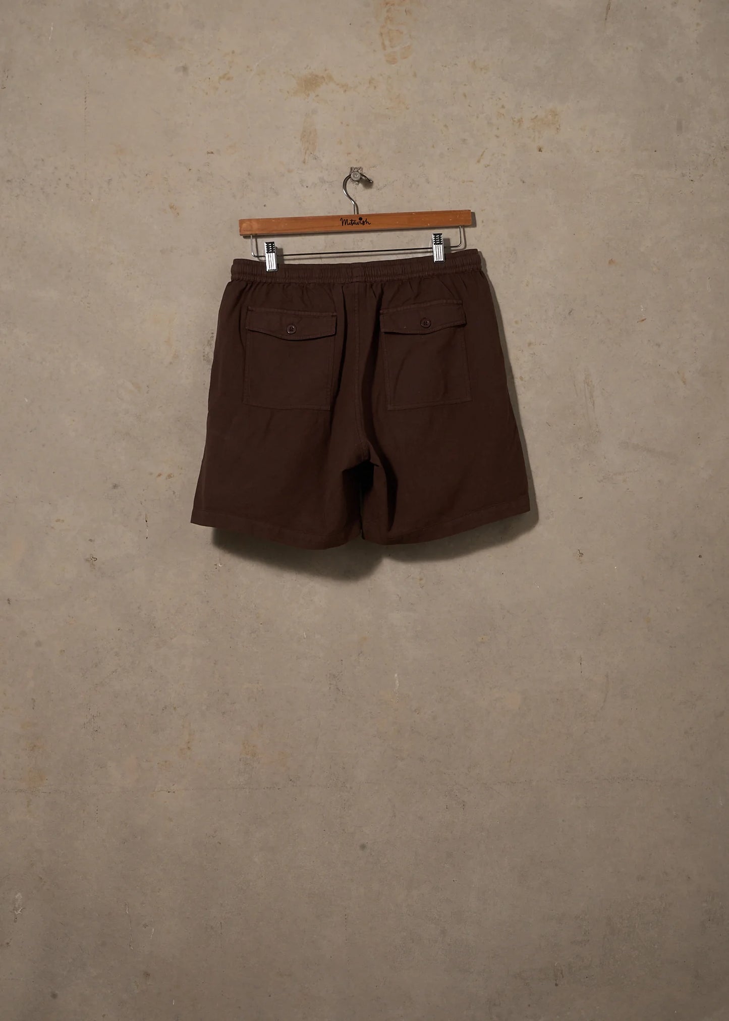 Linen Shorts Brown