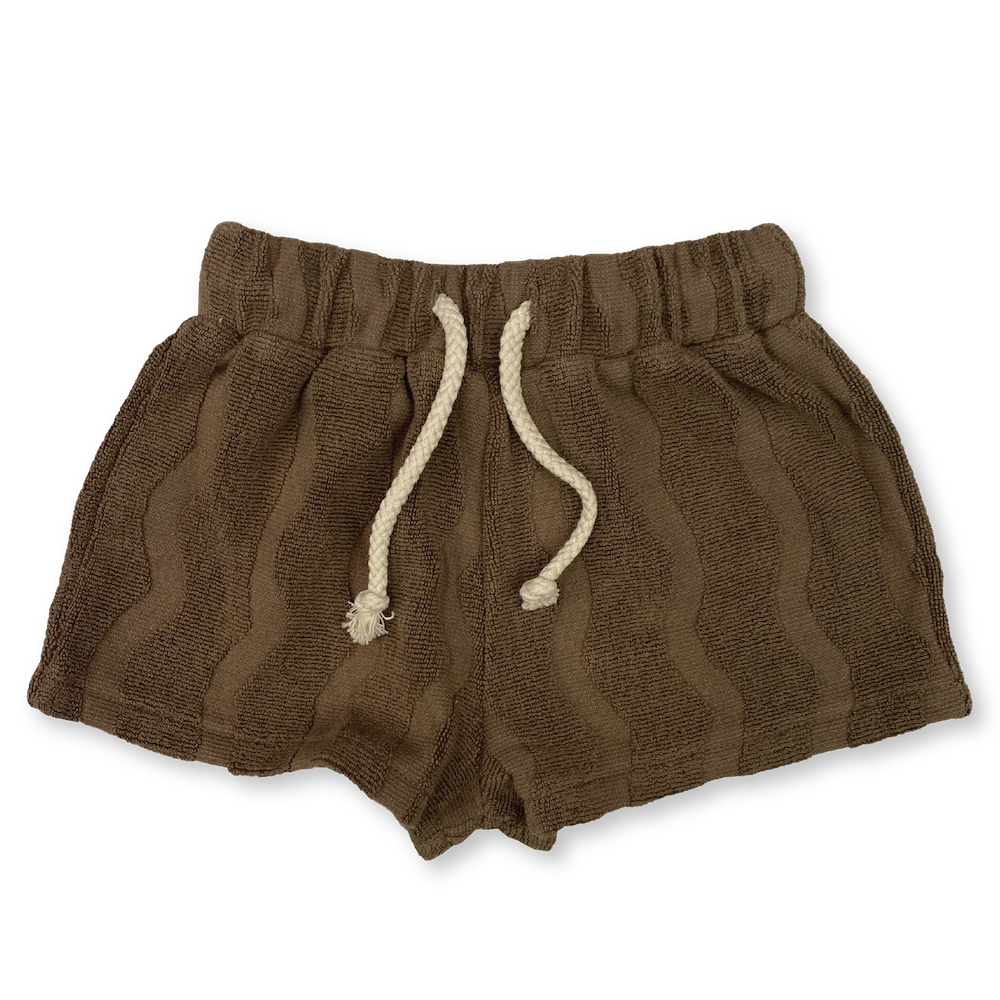 Terry Shorts Wave Mud