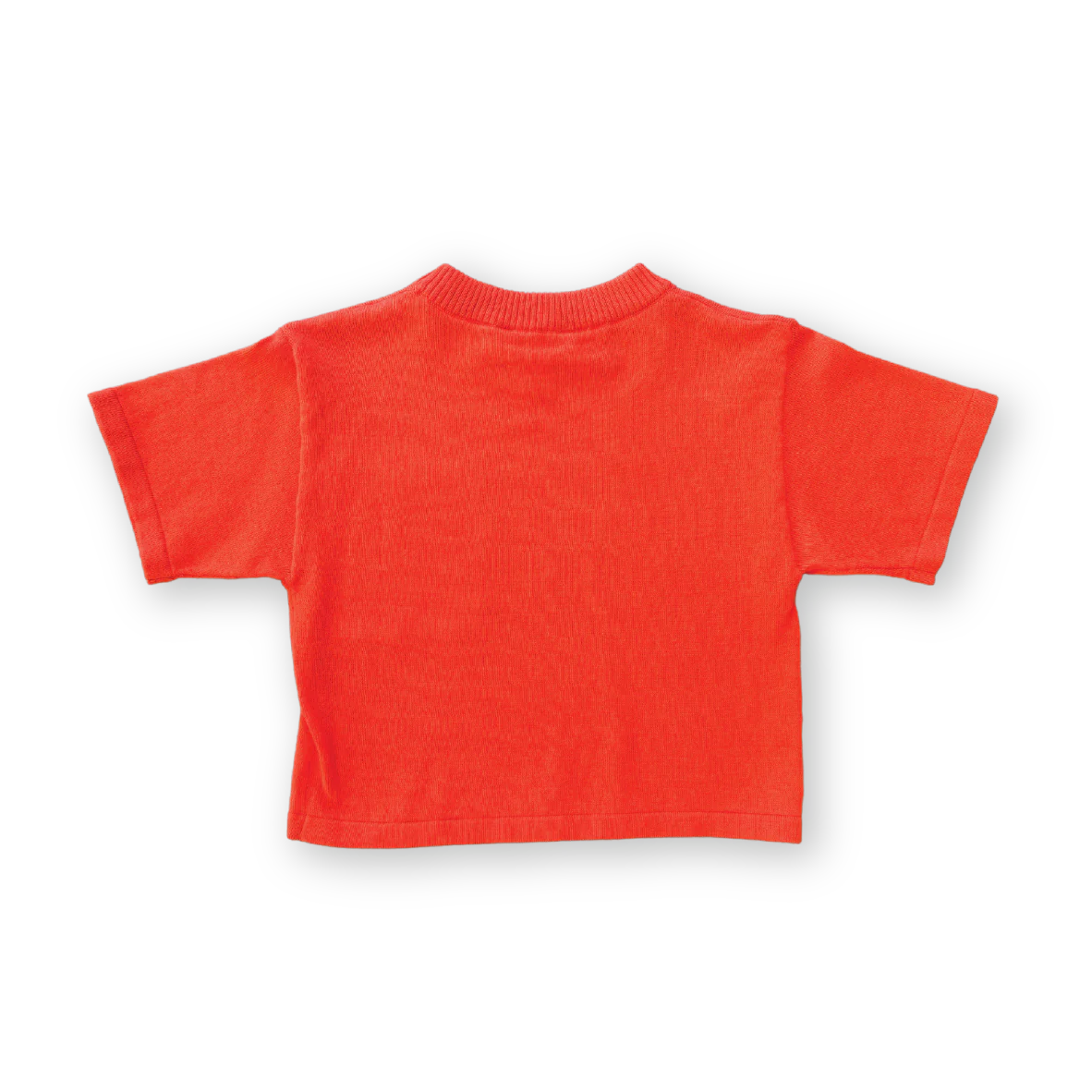Knitted Pocket Tee Rosso