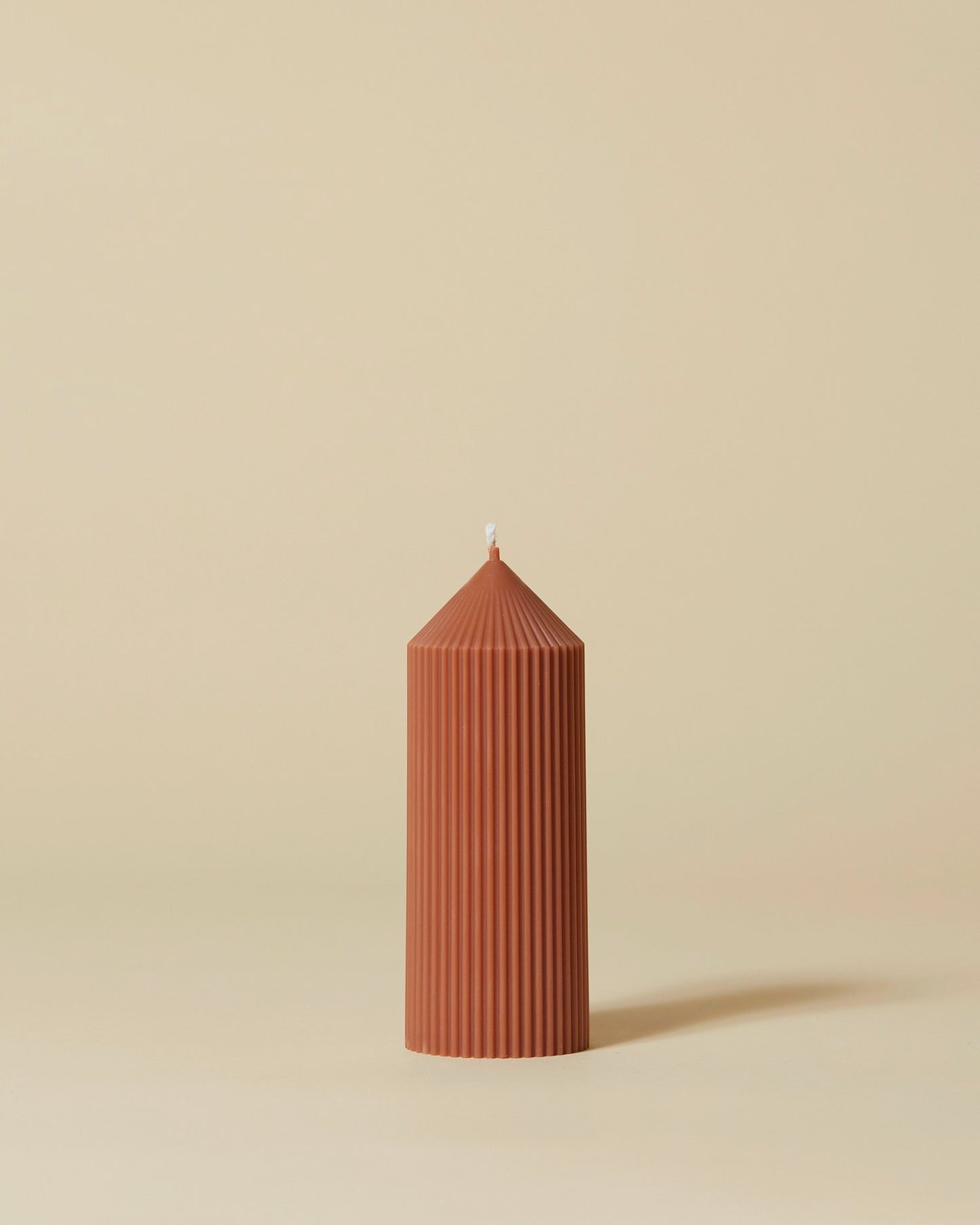 Yuki Pillar Candle Mahogany