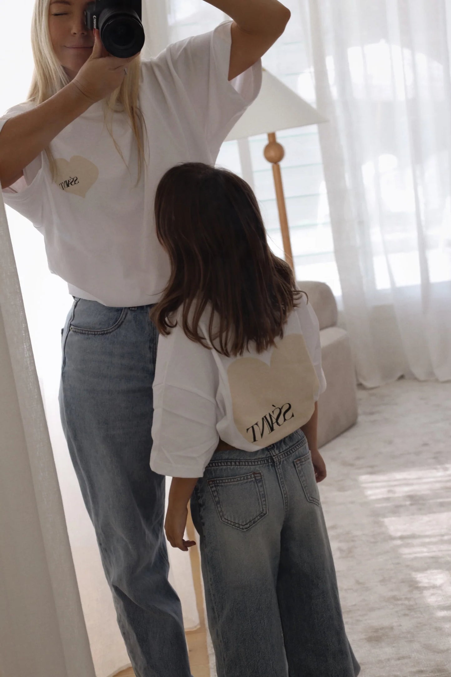 SŚAINT Kids Heart Tee Cream