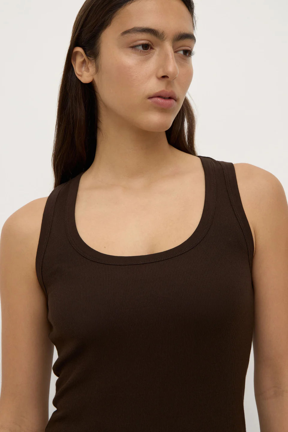 Robyn Scoop Neck Tank Ganache