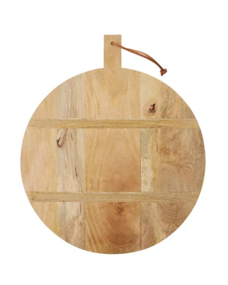 Round Wood Serving Board Large