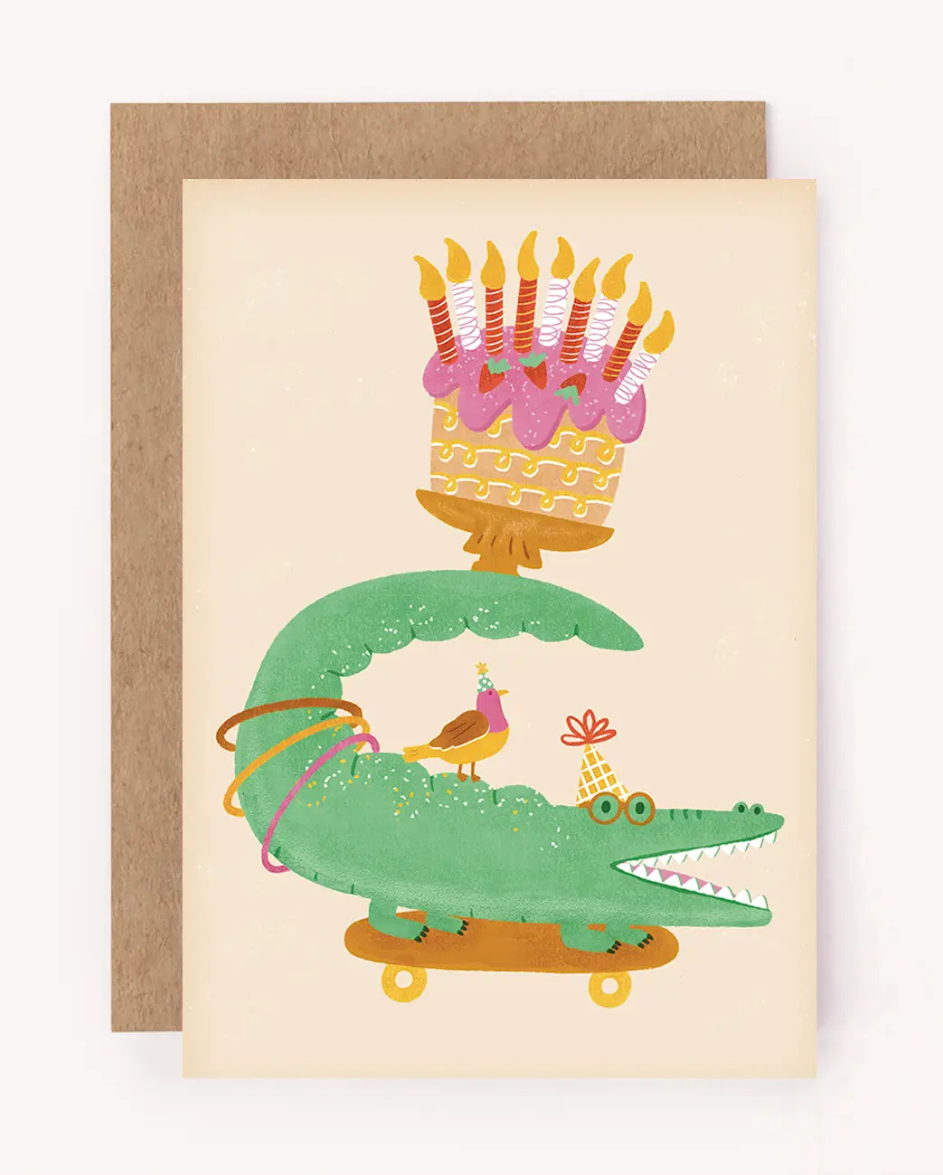 Crocodile Mini Card