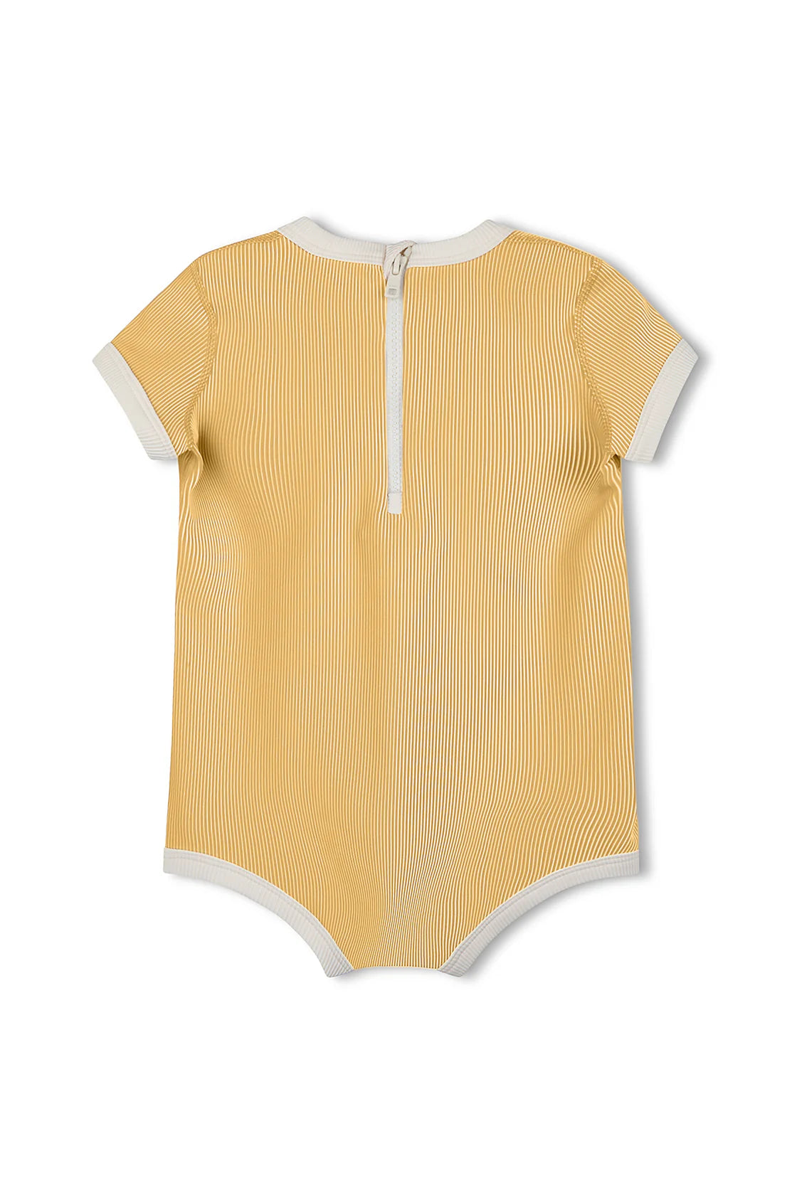 Mini Stripe Infant Onesie Marigold