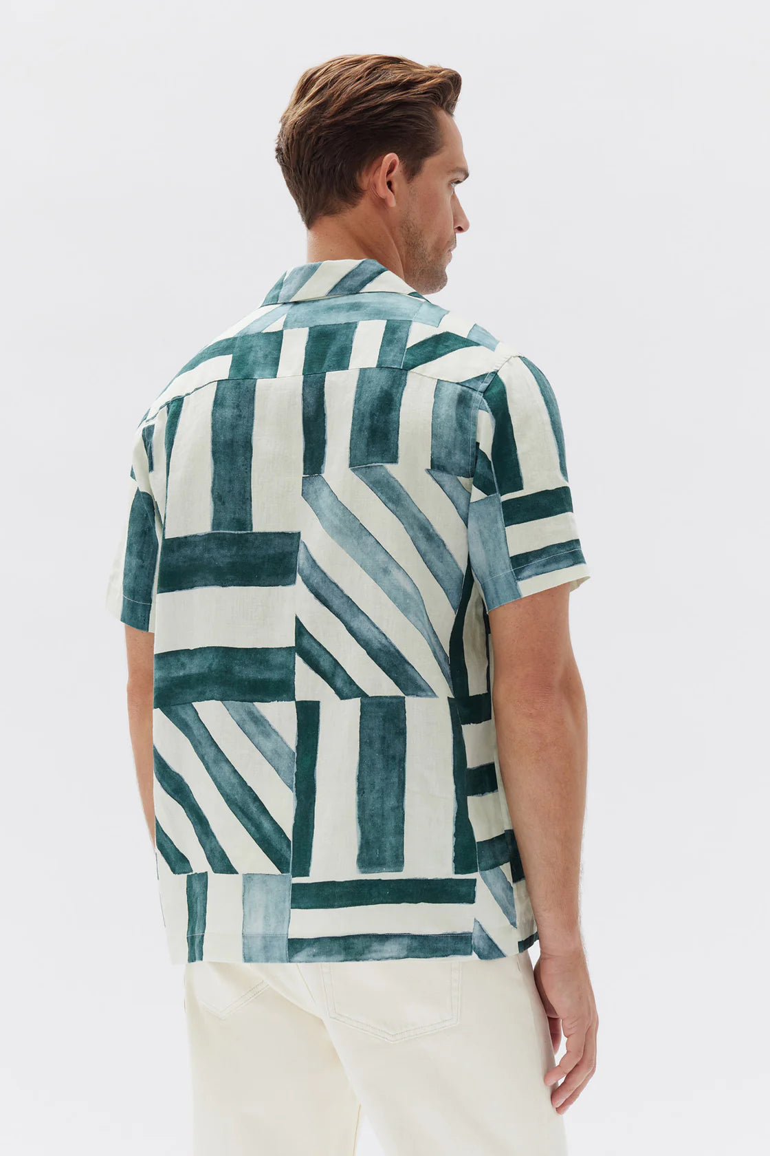 Mens Lagoon Print SS Shirt