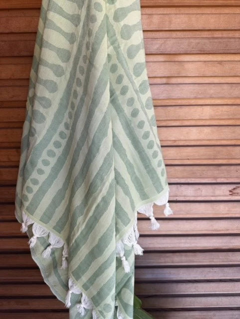 Stripe Towel Pistachio