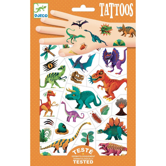 Dino Club Tattoo Sheet