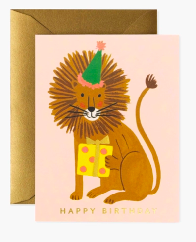 Lion Birthday Card