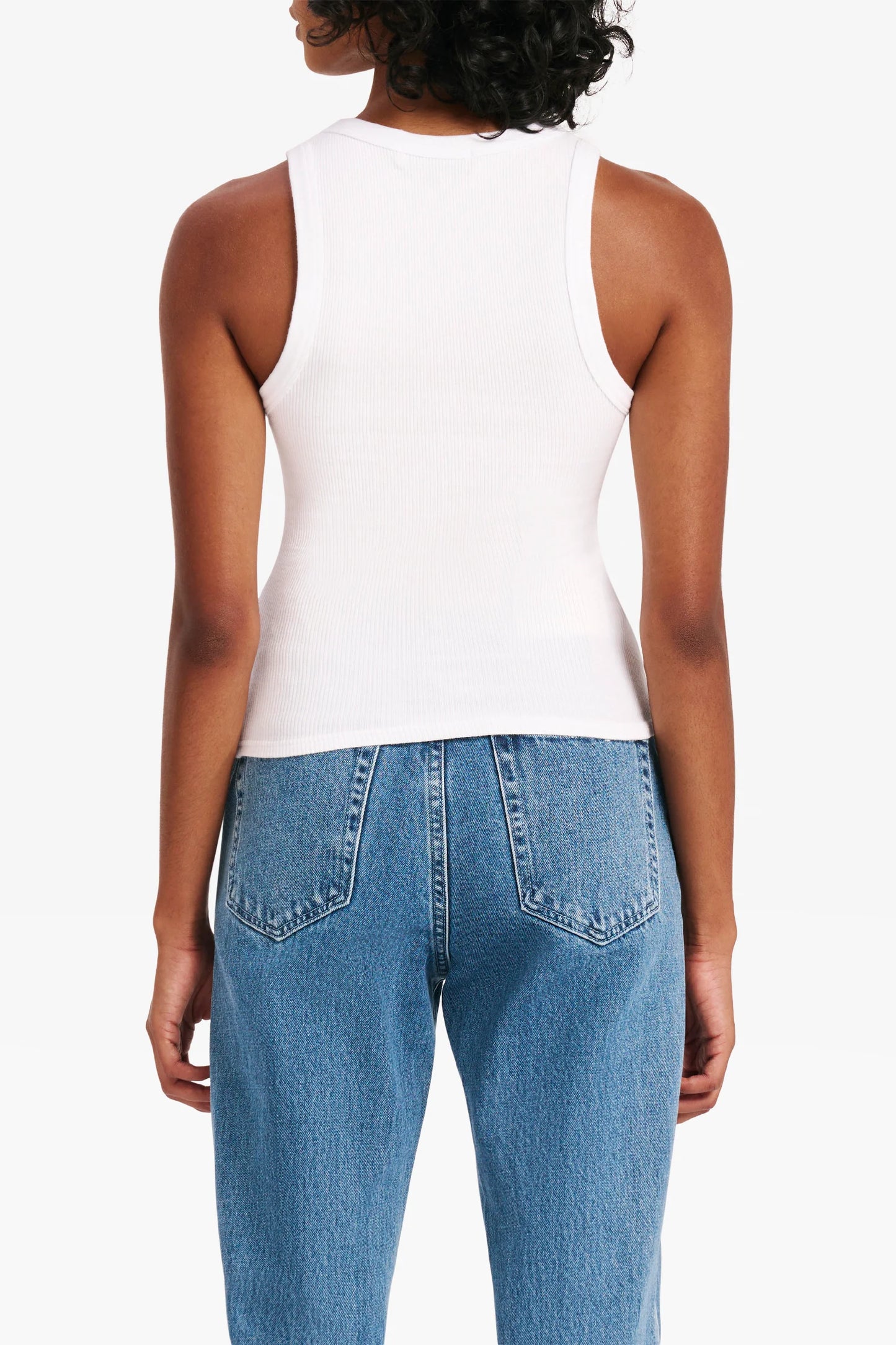 Organic Rib Tank White