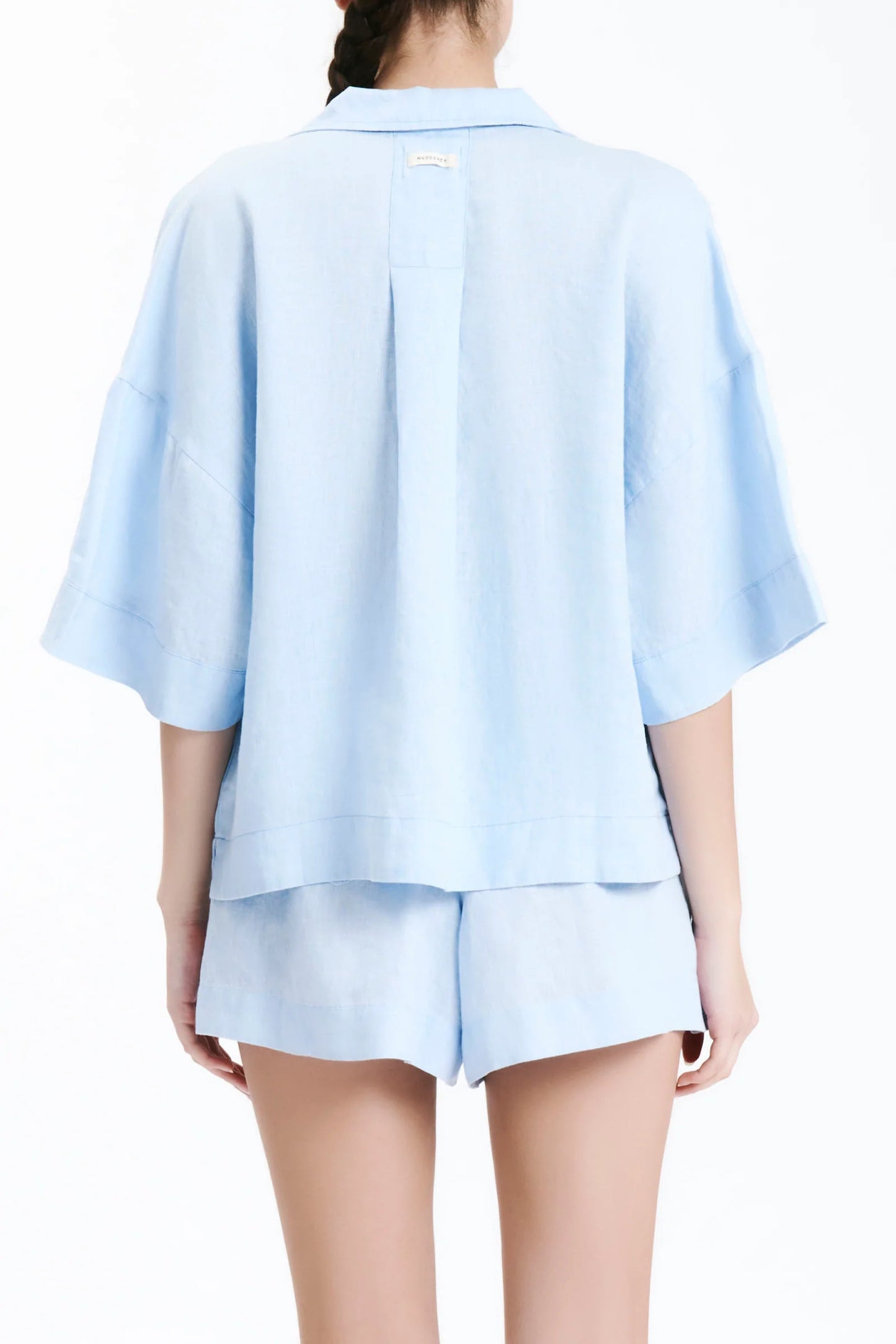 Linen Lounge Shirt Sky