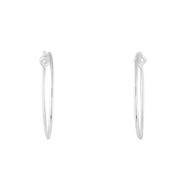 Delicate Silver Hoop