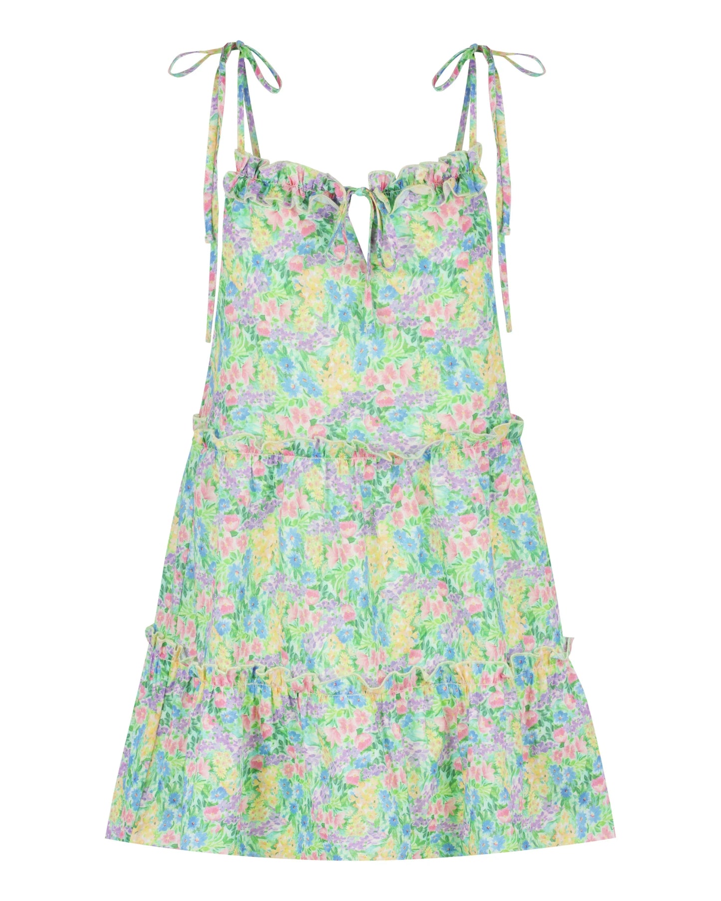 Senorita Mini Dress Painterly Floral