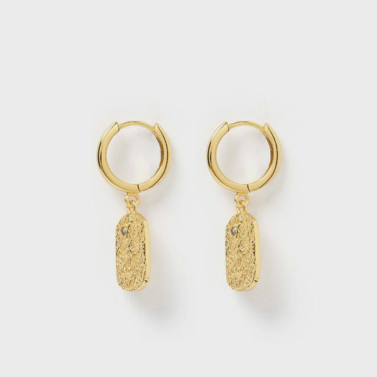 Mendoza Gold Huggie Earrings