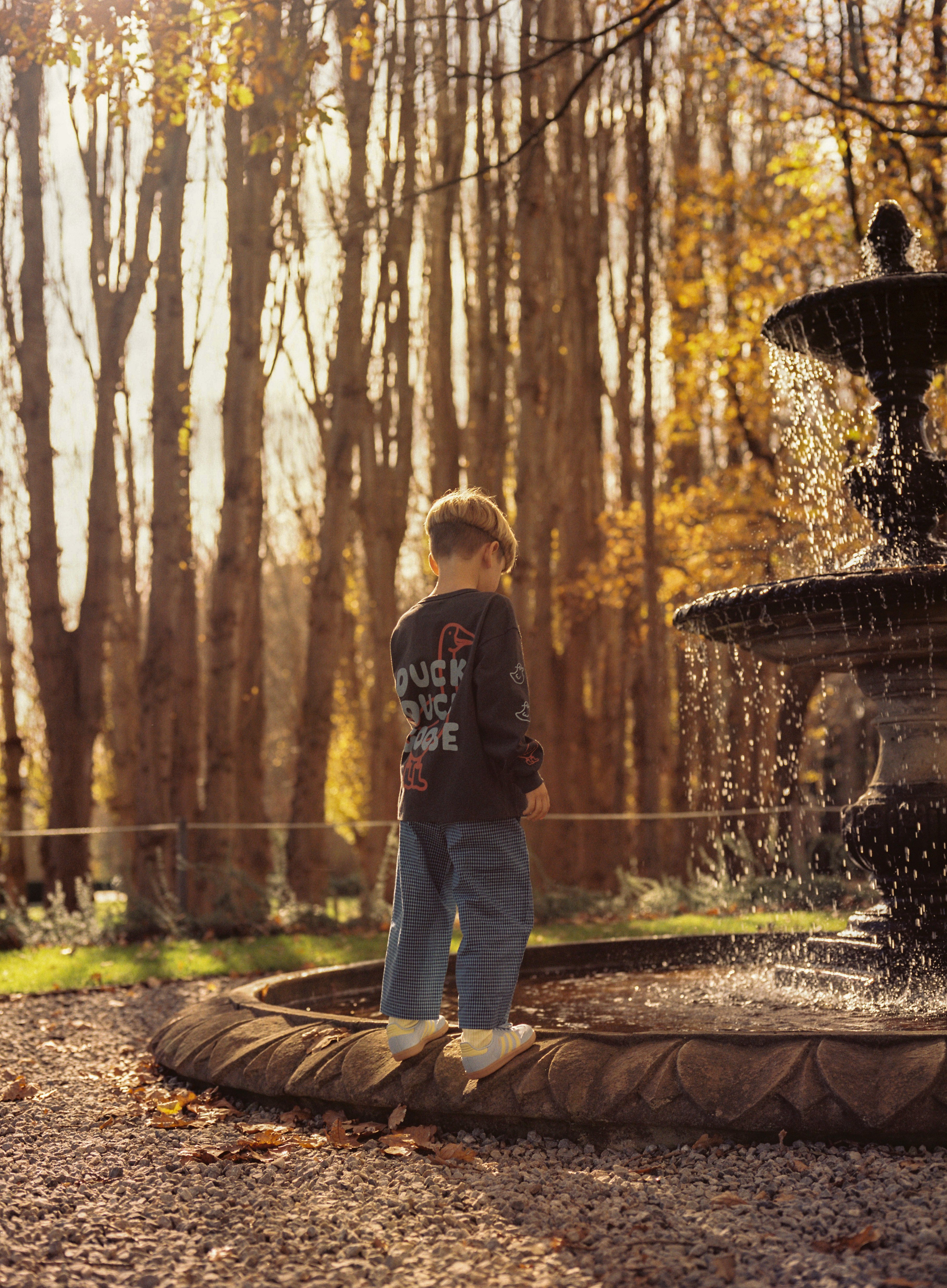 Kids Duck Goose Tee Black
