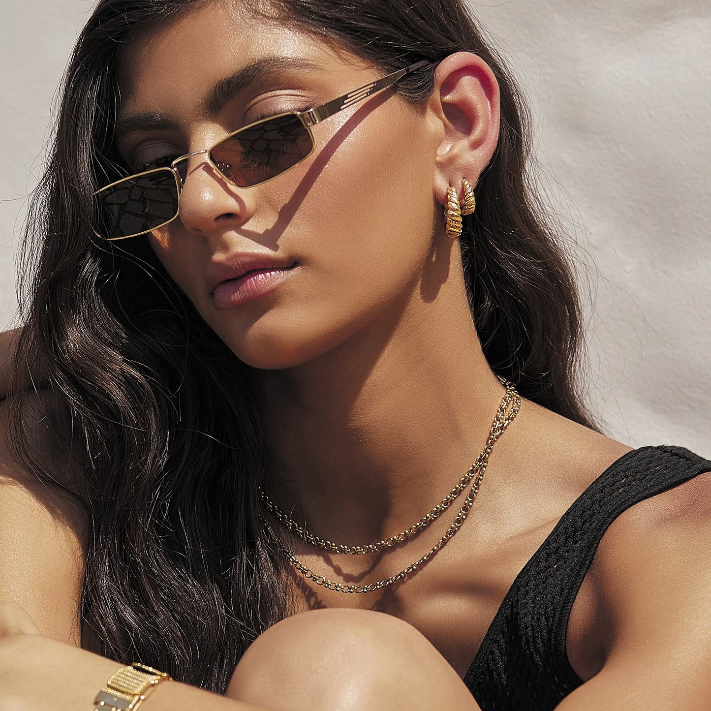 Tilly Gold Hoop Earrings