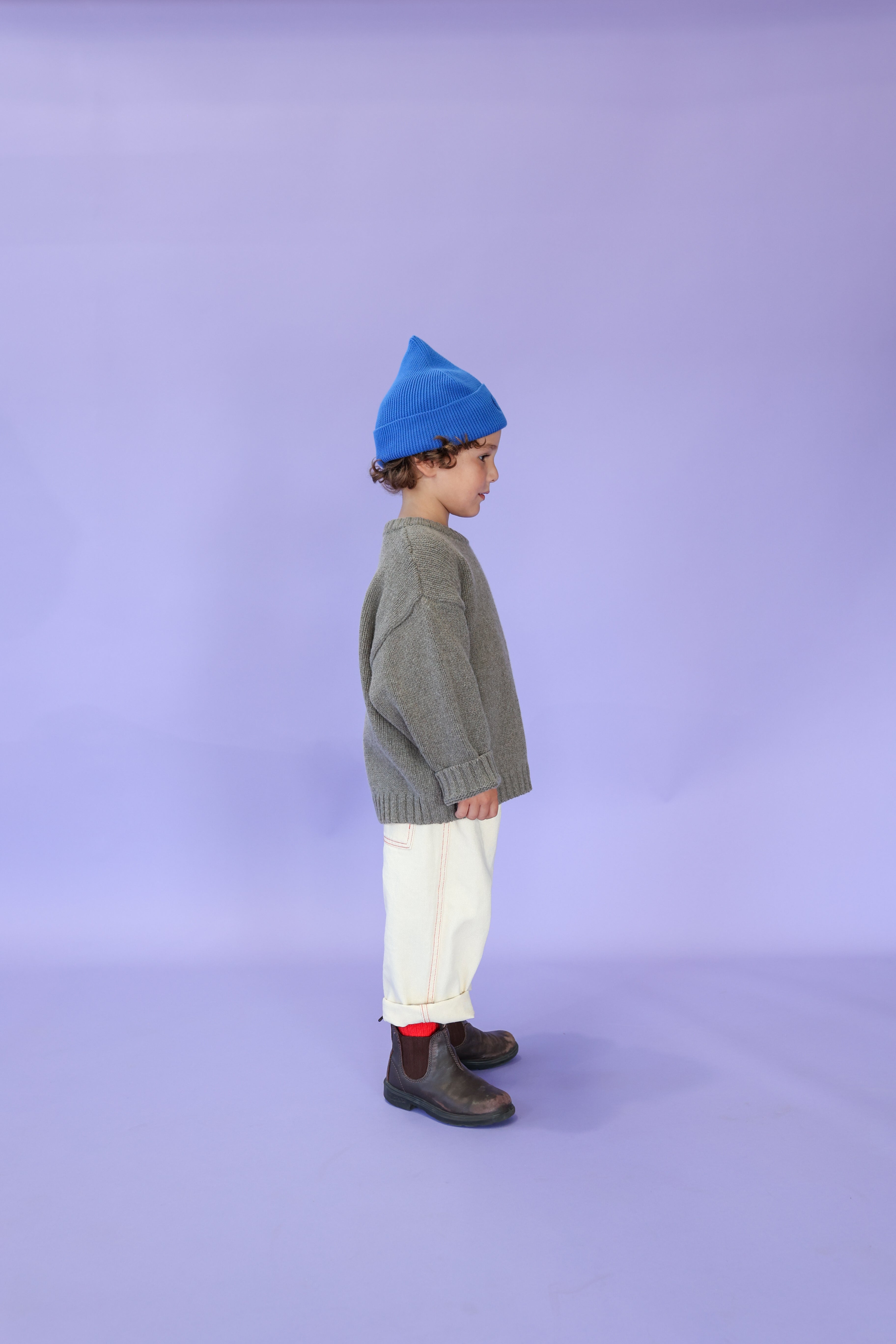 Ribbed Pixie Beanie Sea