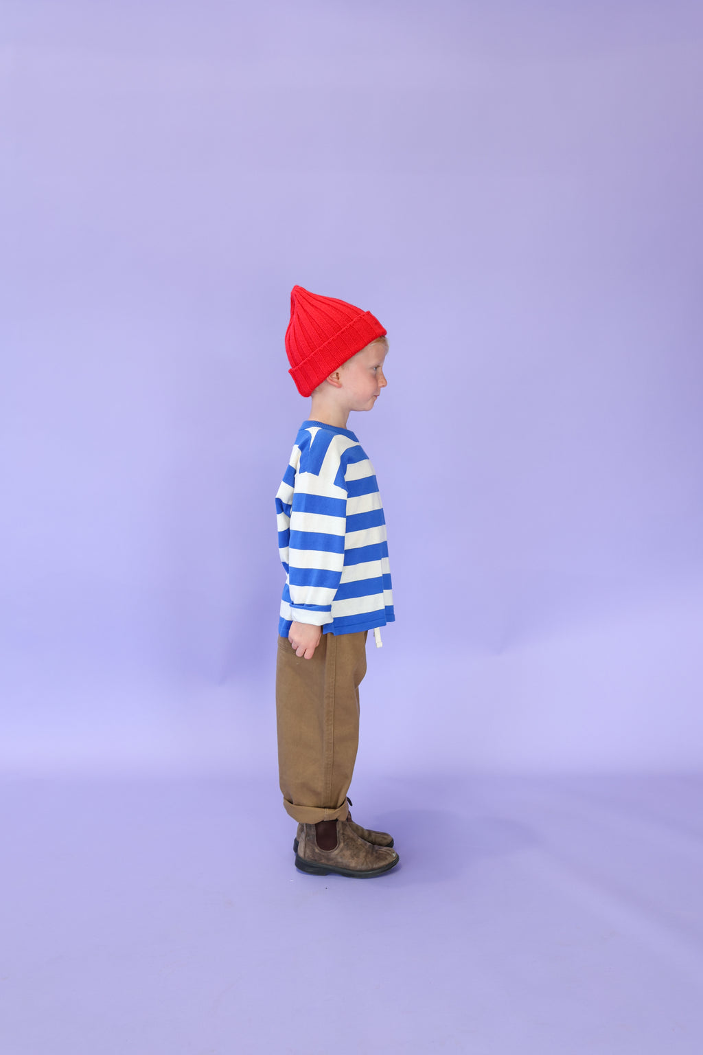 Stripe LS Tee Sea