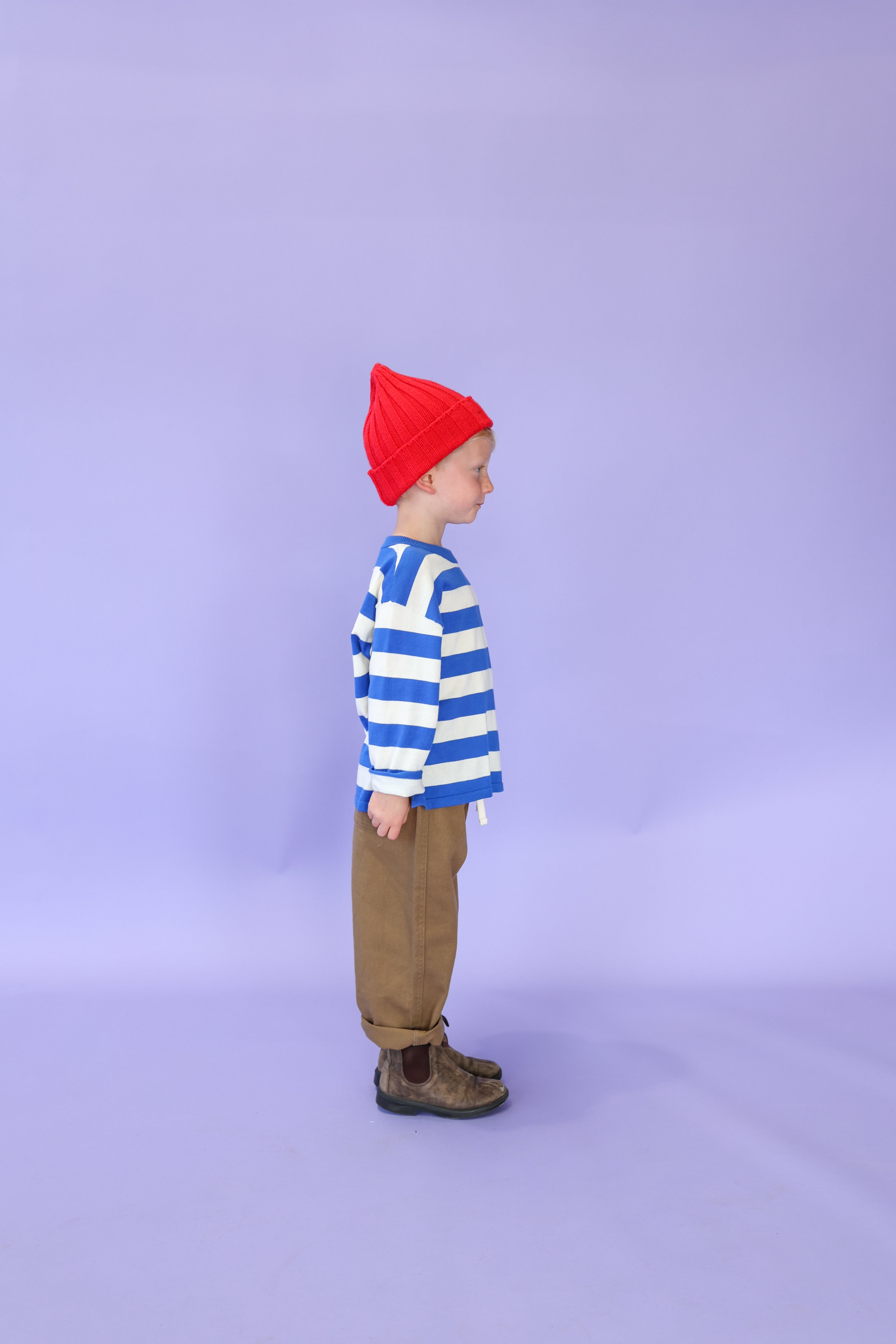 Stripe LS Tee Sea