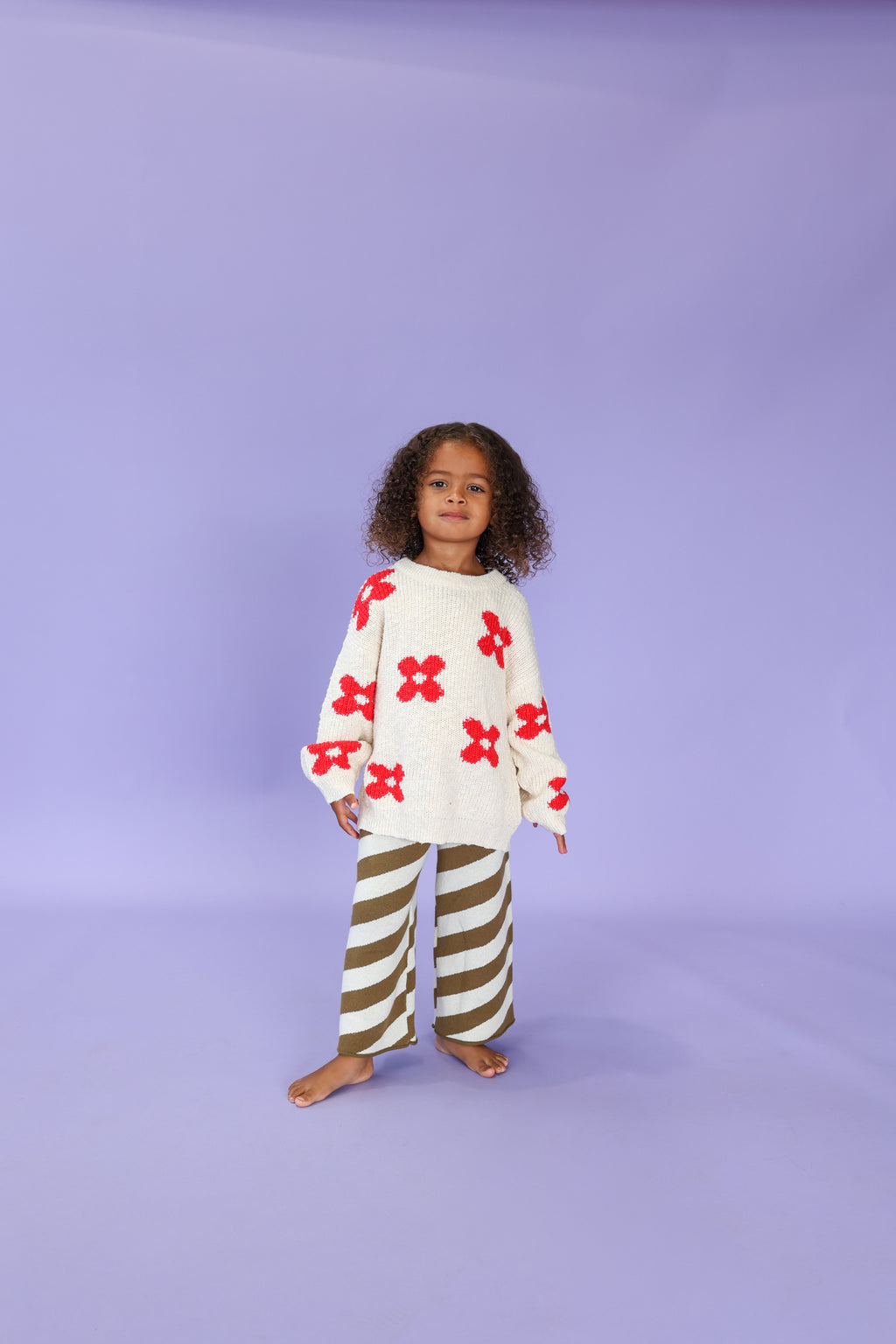 Knitted Posy Pullover Milk