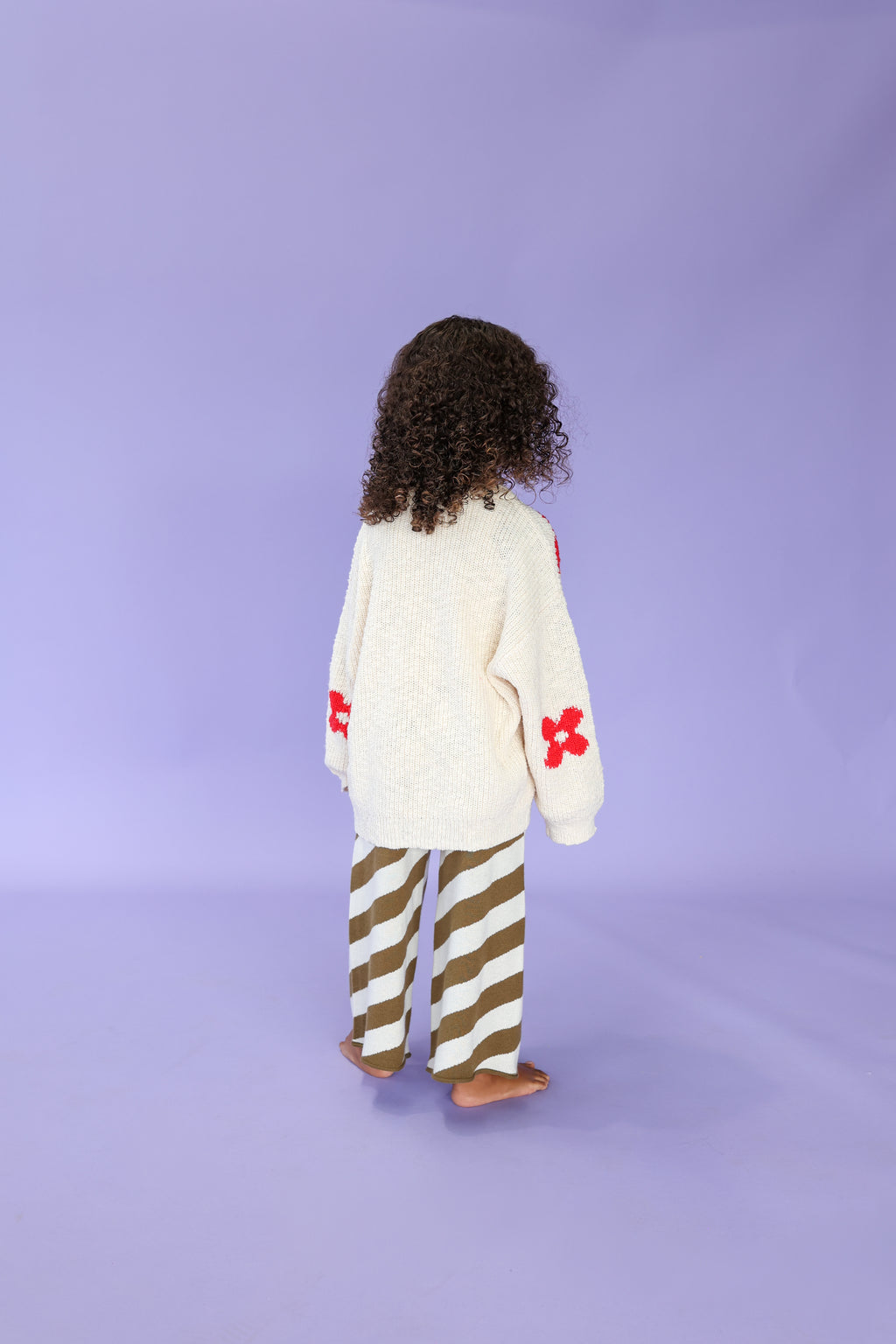 Knitted Posy Pullover Milk