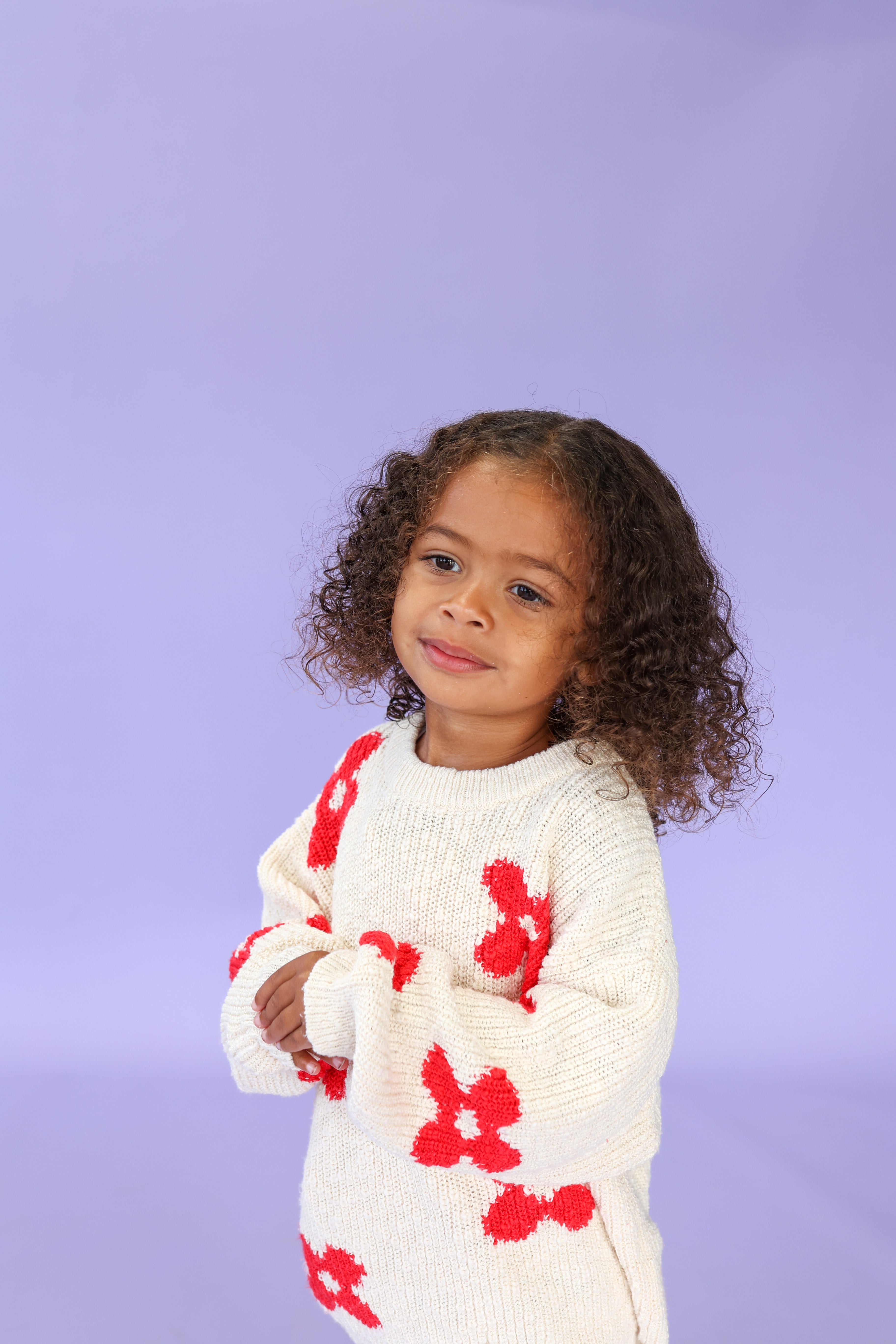 Knitted Posy Pullover Milk