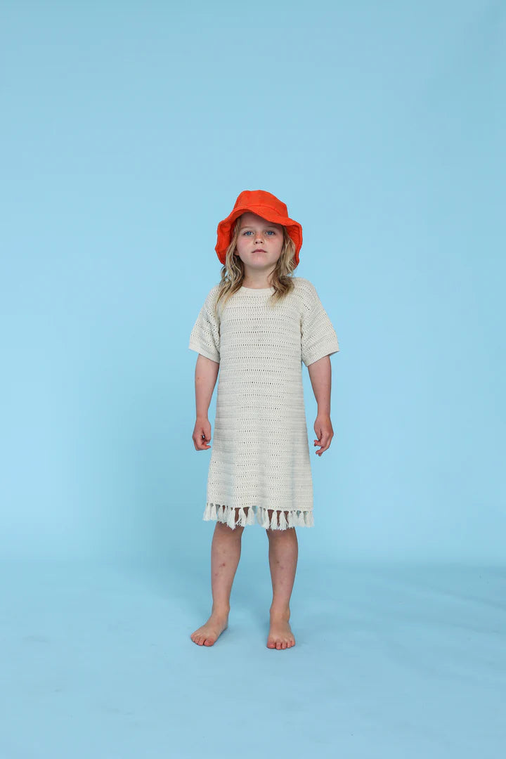 Knitted Tassel Dress Dune