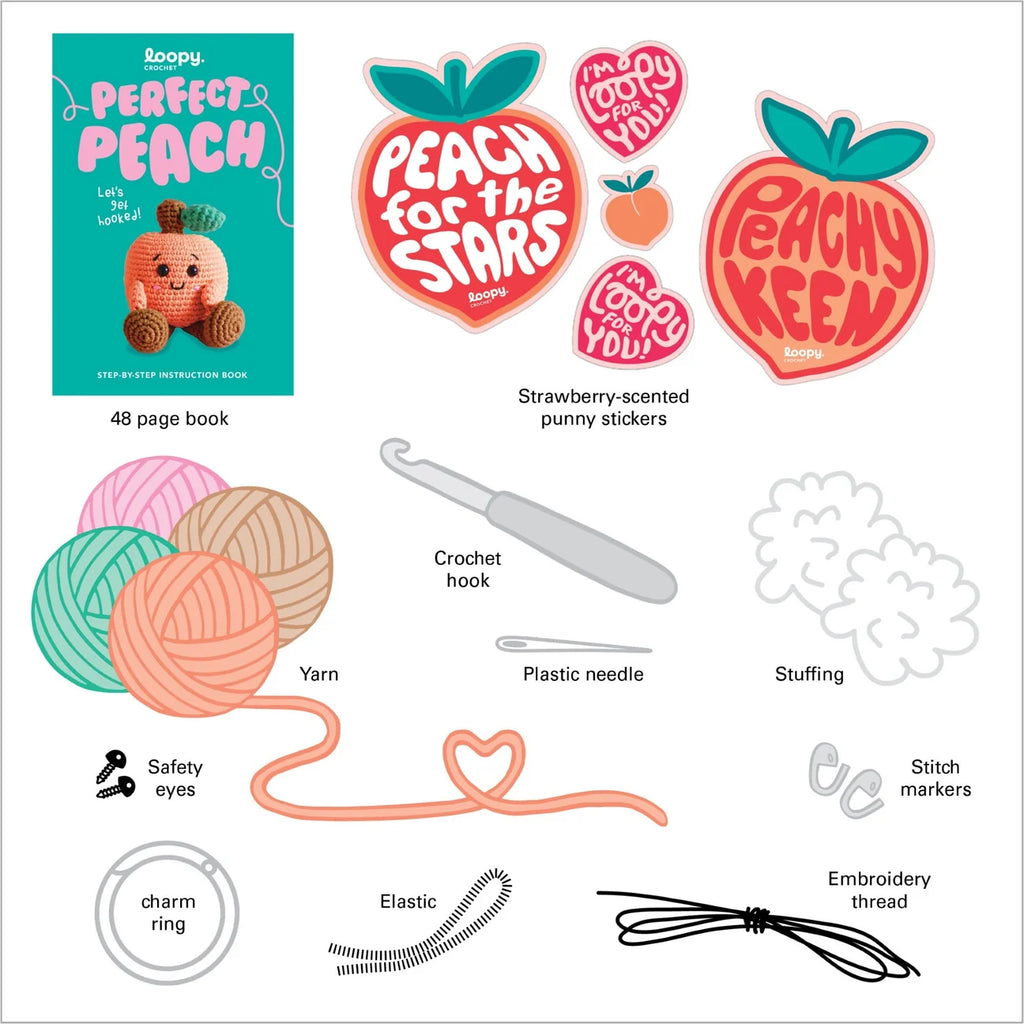 Crochet Book & Kit Perfect Peach