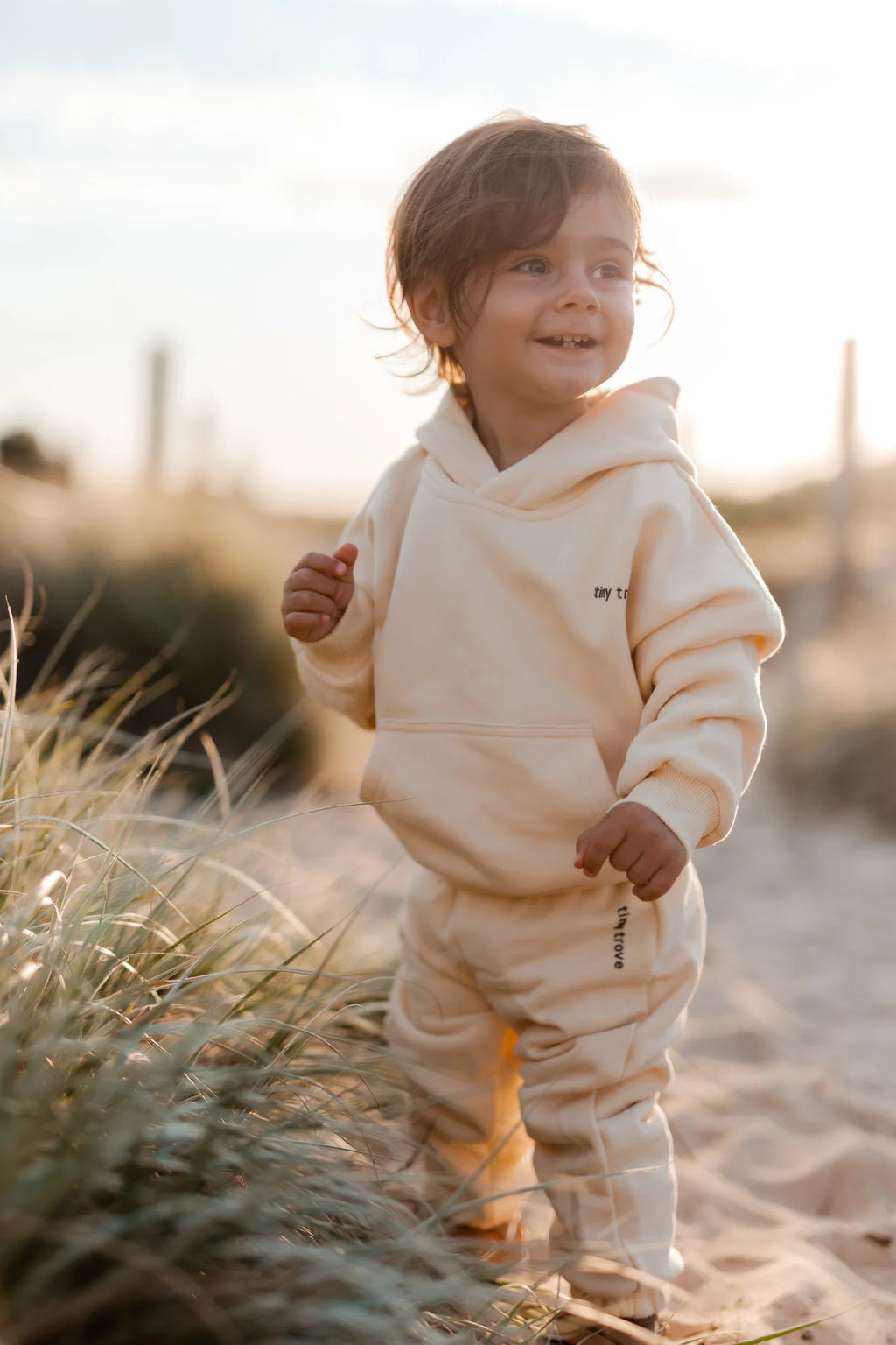 Quinn Hoodie Tracksuit Cream