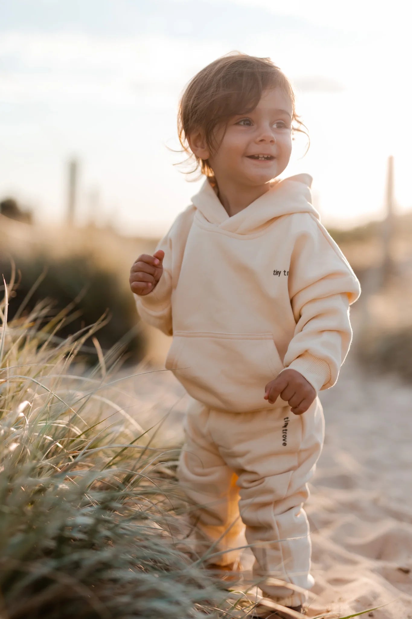 Quinn Hoodie Tracksuit Cream