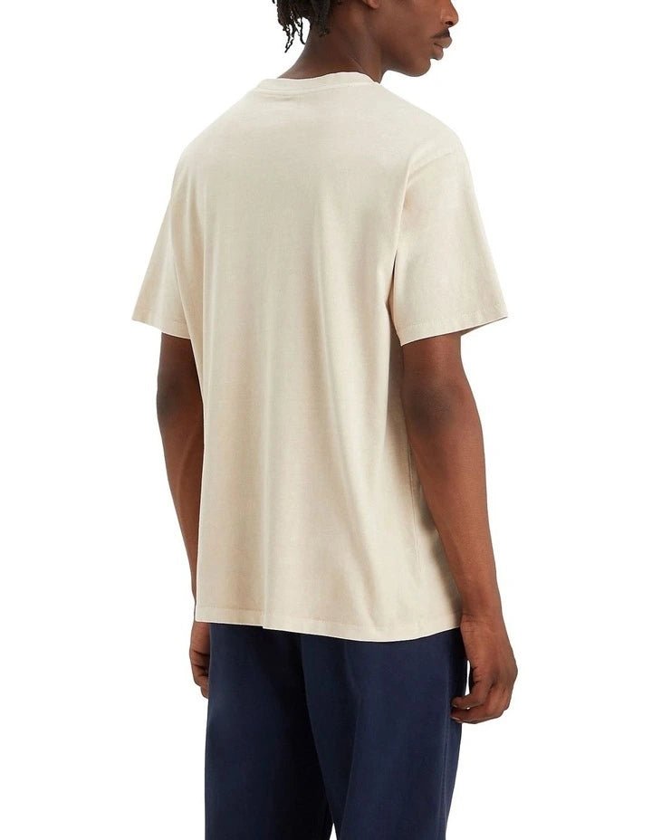 Red Tab Vintage Tee Fog