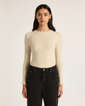 Organic Rib LS Tee Bone