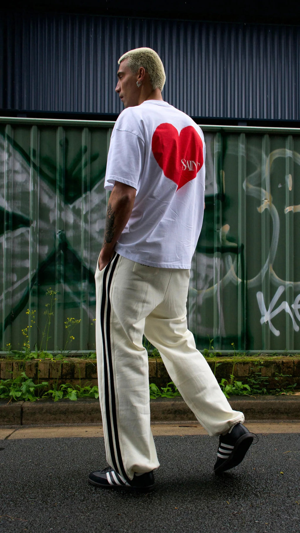 Red Heart Tee White