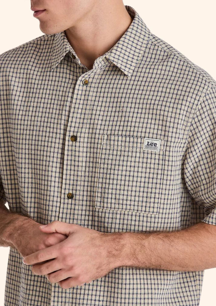 Mens Boxcutter Shirt Ecru