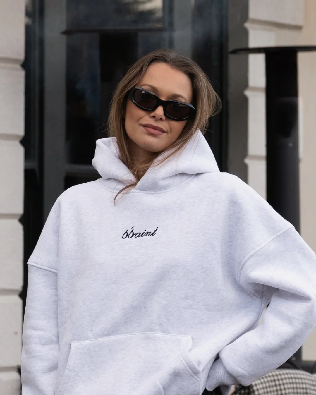 SSAINT Logo Hoodie Grey