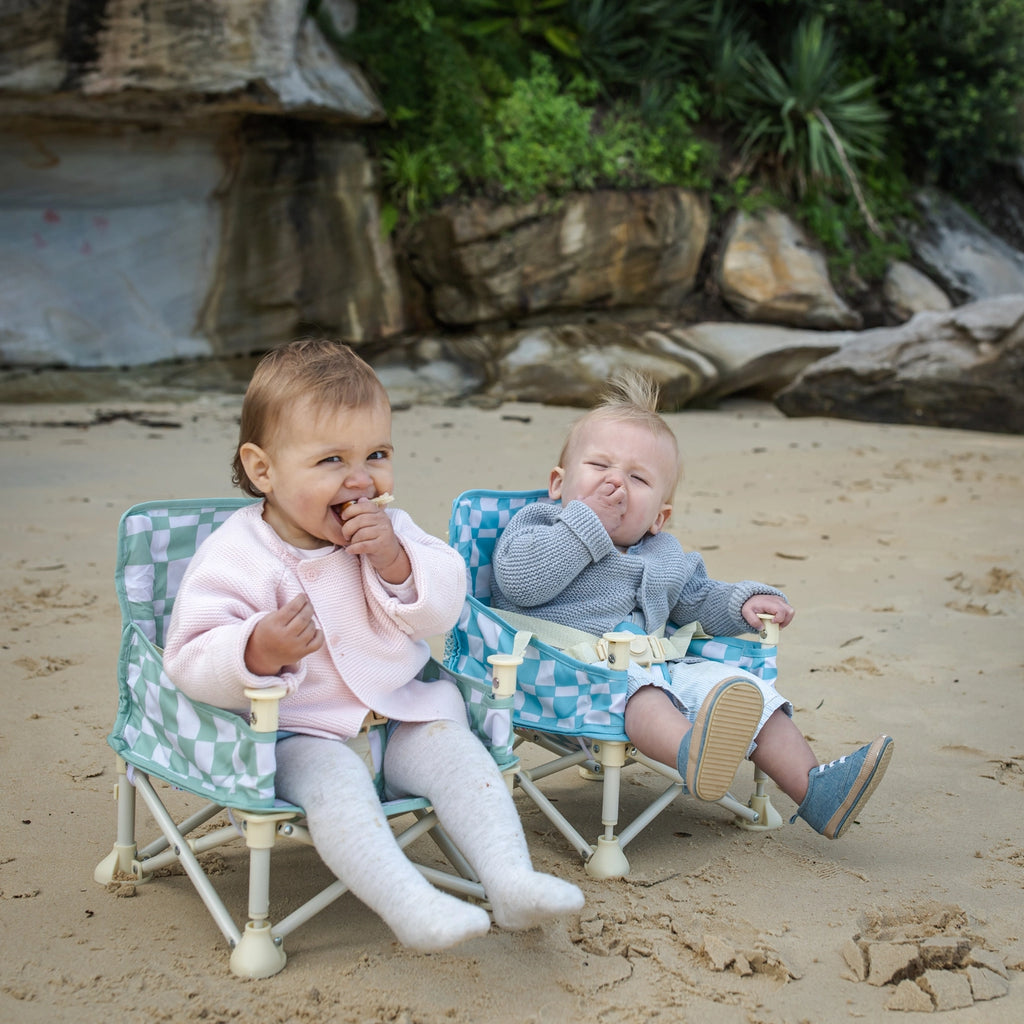 Harper Baby Chair Blue Check