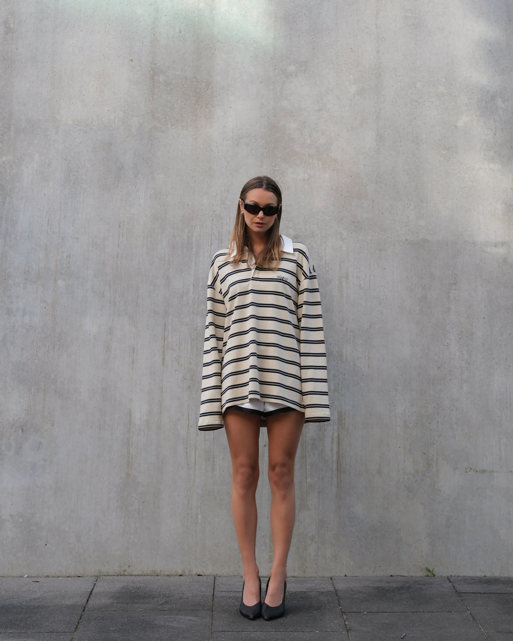 Ryder Rugby Polo Cream Navy