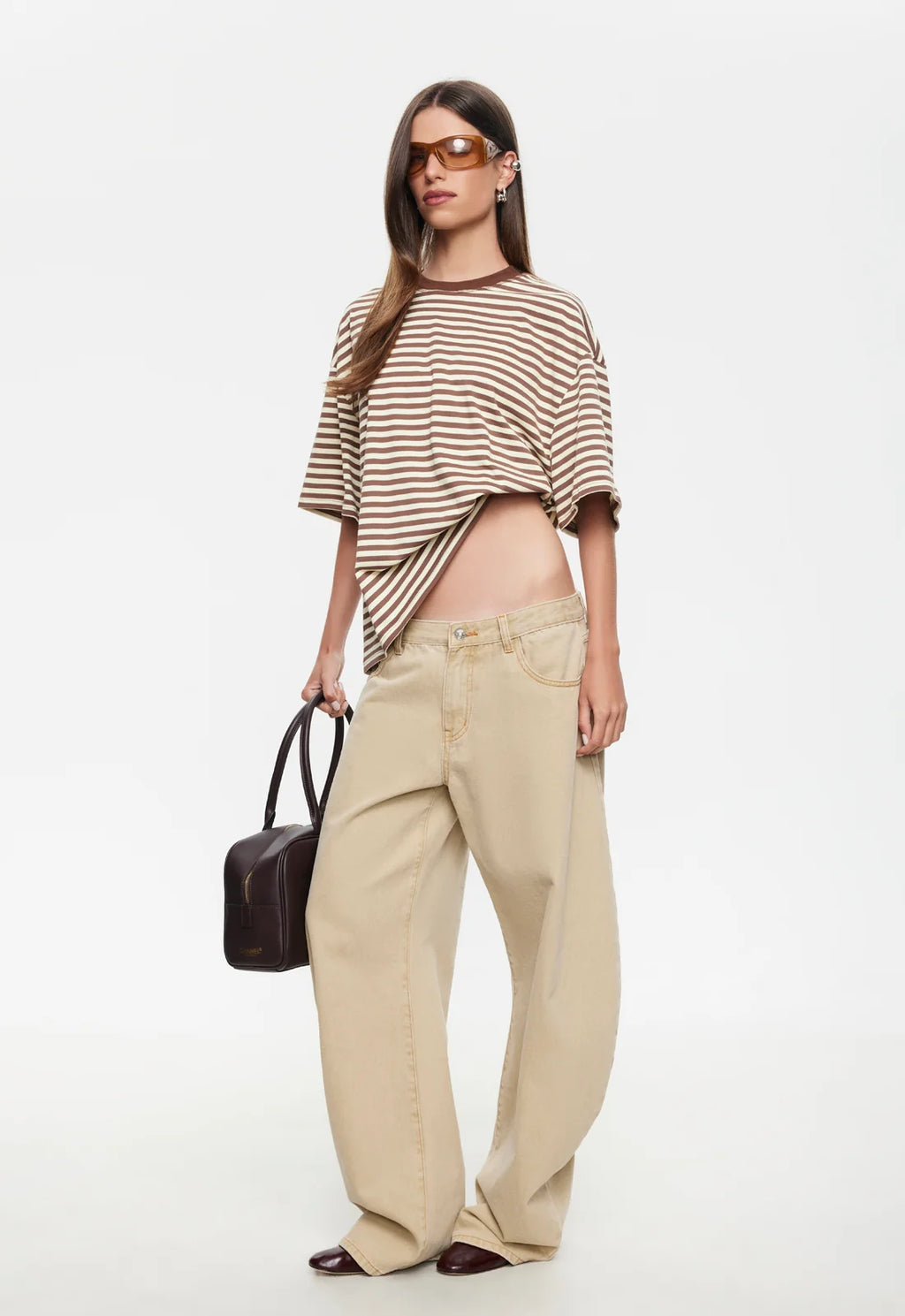 Bloom SS Sorbet Cocoa Stripe Tee