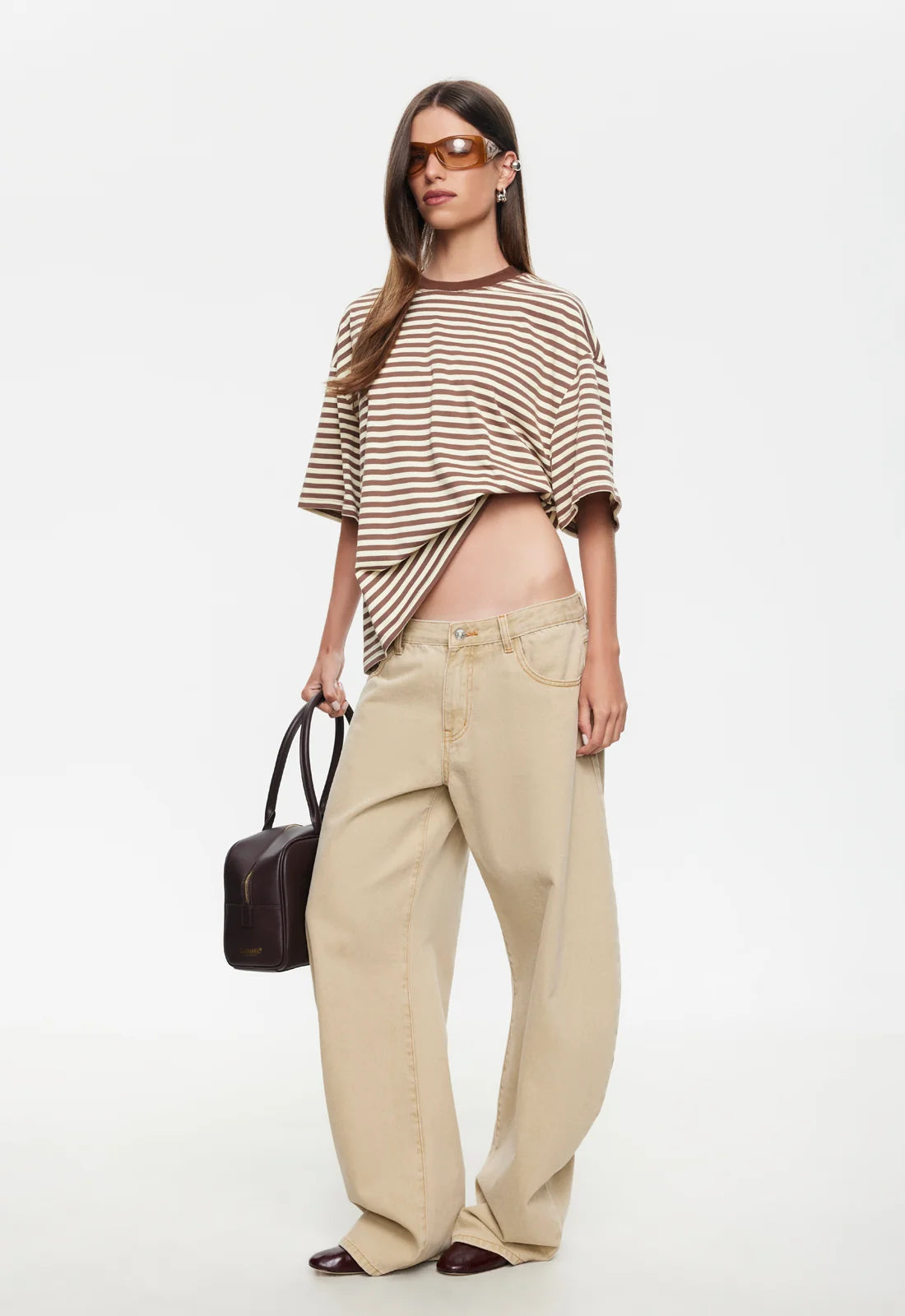 Bloom SS Sorbet Cocoa Stripe Tee