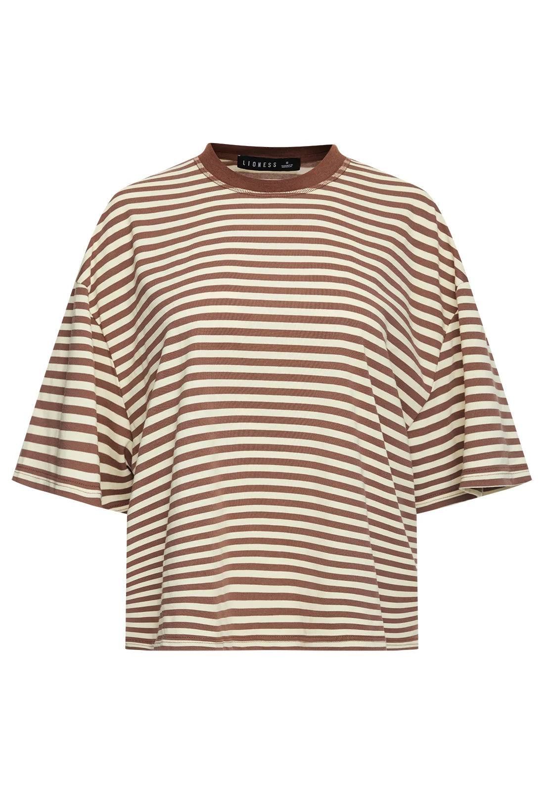 Bloom SS Sorbet Cocoa Stripe Tee