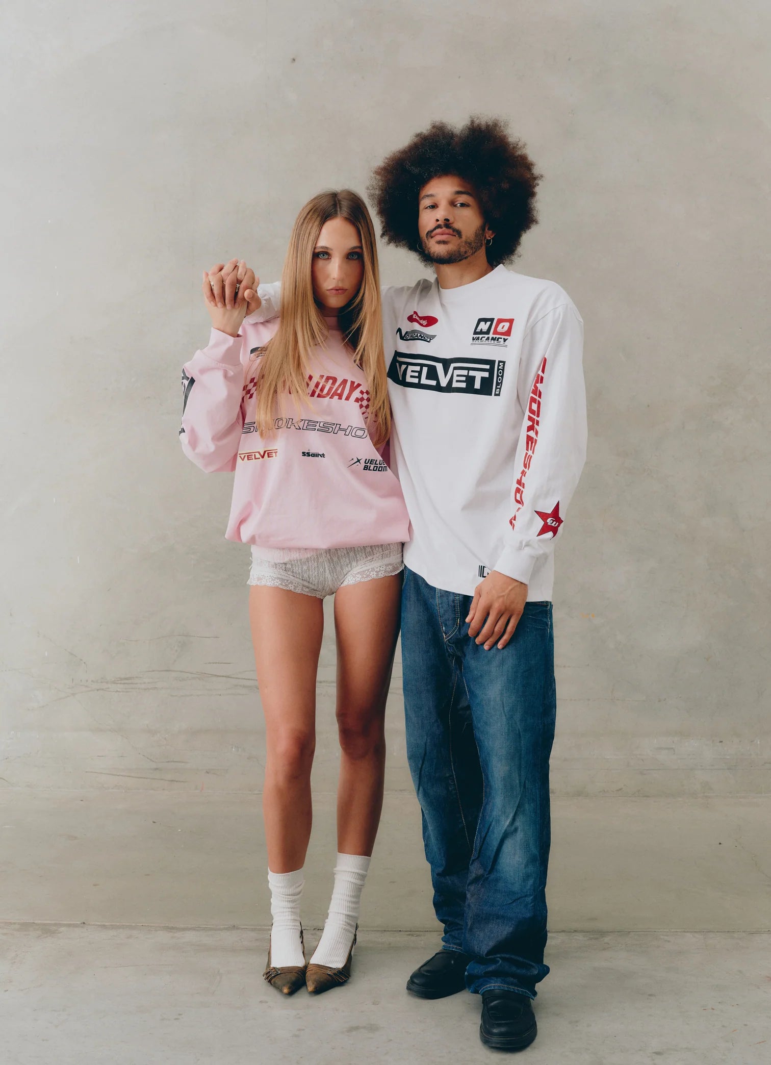 Signature Moto Tee White