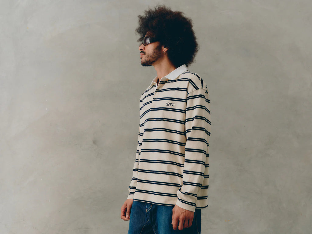 Ryder Rugby Polo Cream Navy