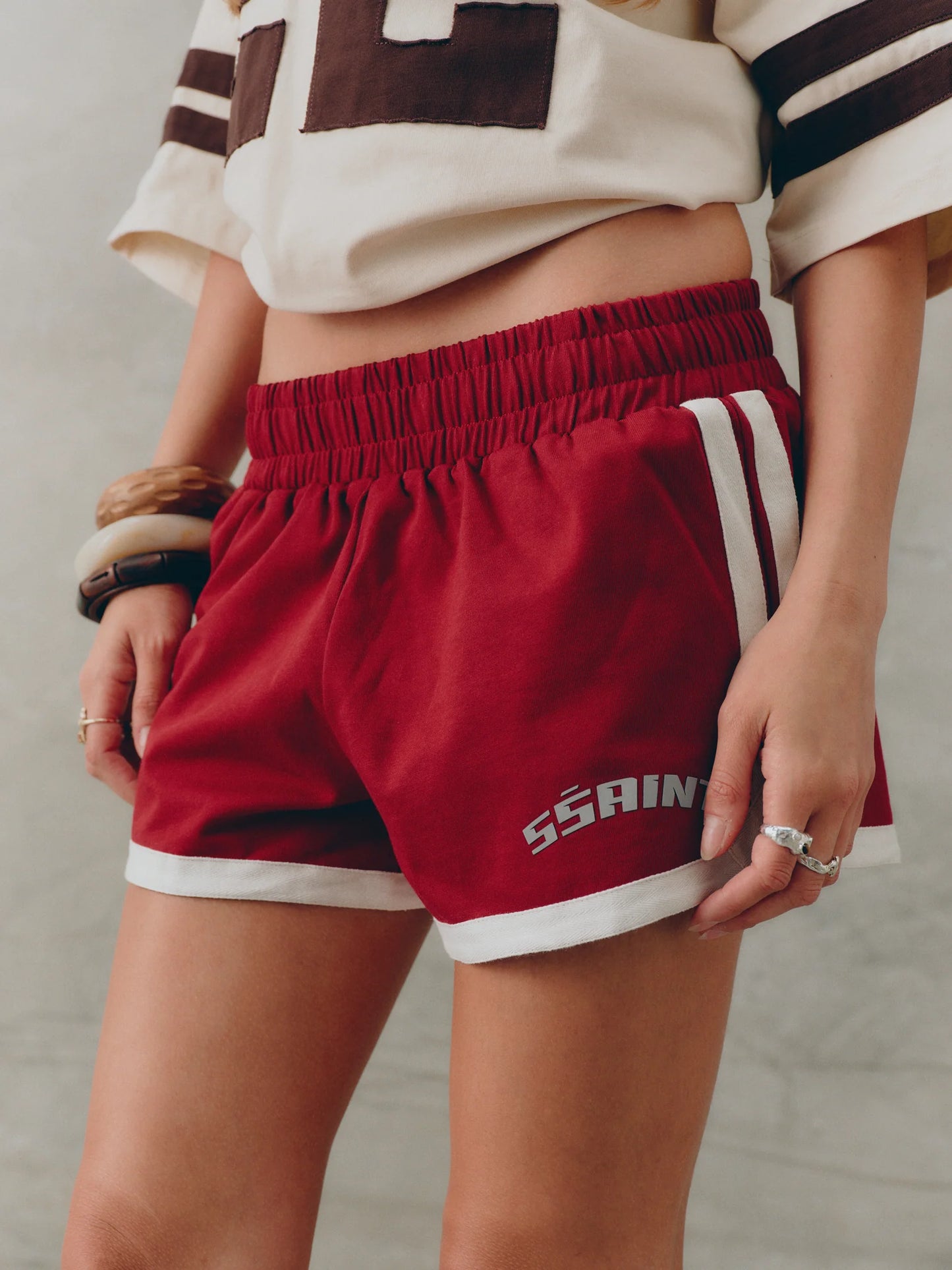 Reflective V Shorts Cherry